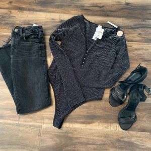 Forever 21 sparkly bodysuit